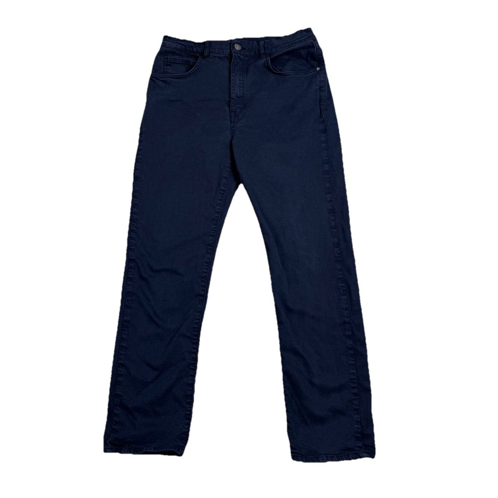 Massimo Dutti Womens High Rise Slim Leg Full Length Jeans Navy Blue Size 8 29x26